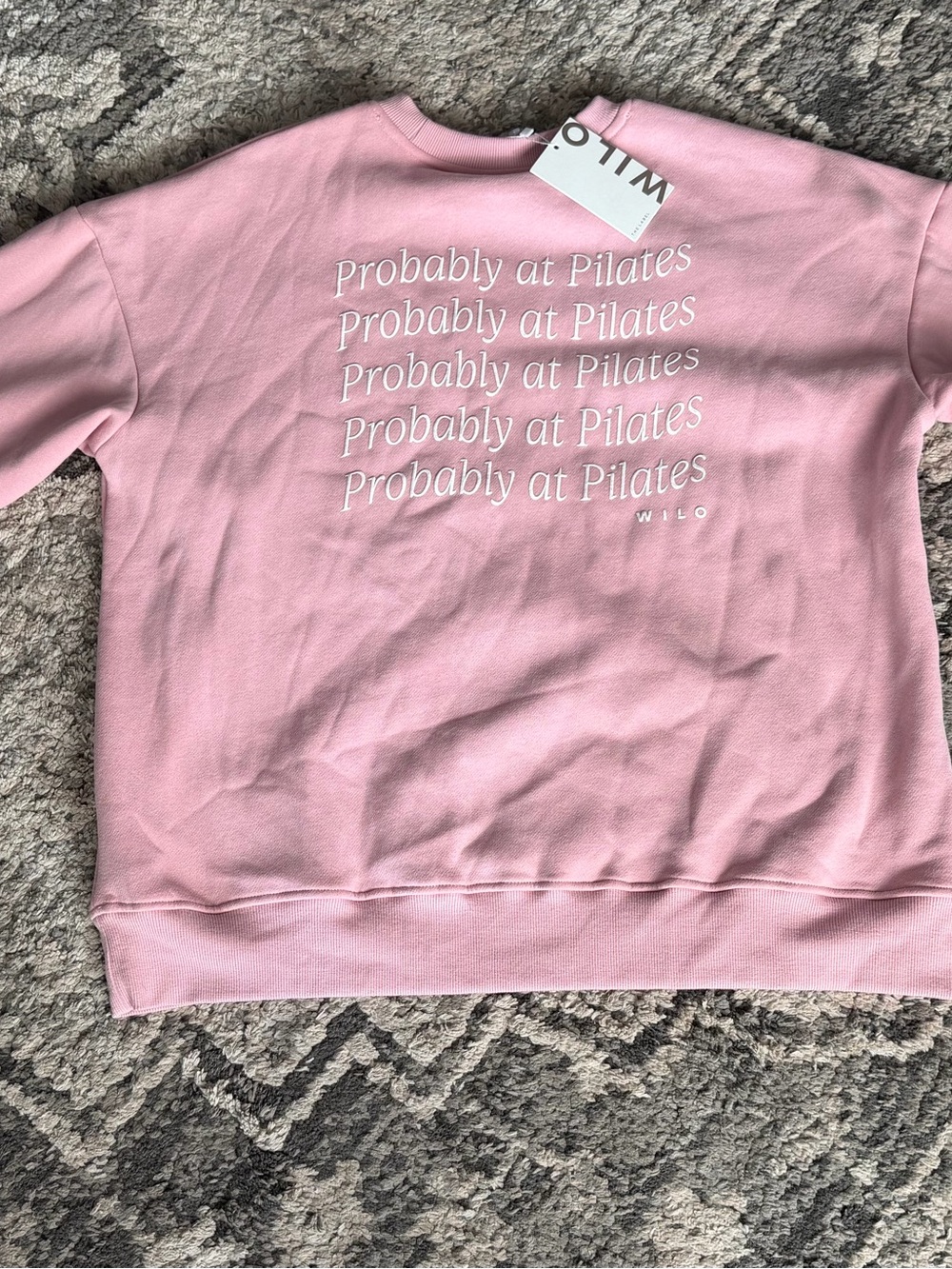 SET- Wilo The Label blush pink crewneck and shorts set - Picture 11 of 11